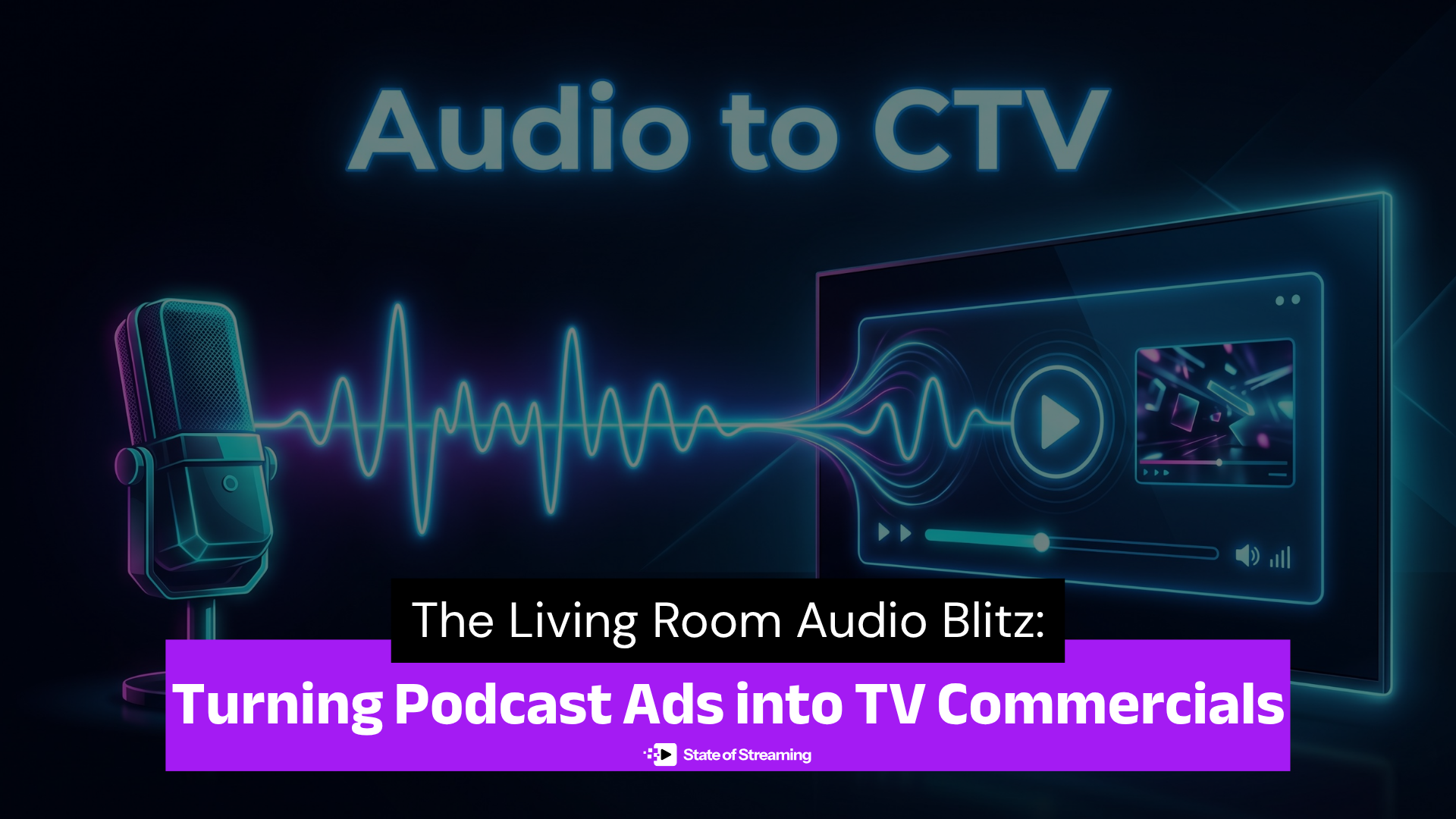 The Living Room Audio Blitz: Turning Podcast Ads into TV Commercials